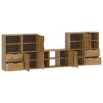 vidaXL Meubles TV 5 Pièces avec rangement ODDA bois de pin massif
