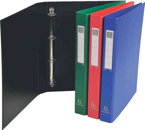 Classeurs à anneaux, PP, mécanisme 4 anneaux, A4 EXACOMPTA