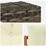 vidaXL Sofa de milieu extérieur Bois d'Acacia Massif Naturel