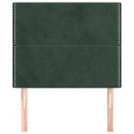 vidaXL Tête de lit Vert foncé 100x5x118/128 cm Velours
