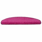 vidaXL Tapis de marches d'escalier 15 Pièces Rose 65x21x4 cm
