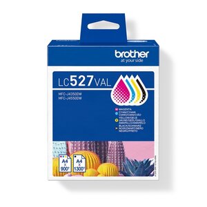 Brother LC527VAL pack de 4 cartouches d’encre (noir/cyan/magenta/jaune) (LC-527VAL)