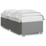 vidaXL Cadre de lit Gris clair 80x200 cm Tissu