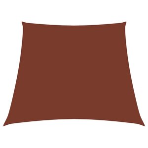 vidaXL Voile de parasol Tissu Oxford trapèze 2/4x3 m Terre cuite