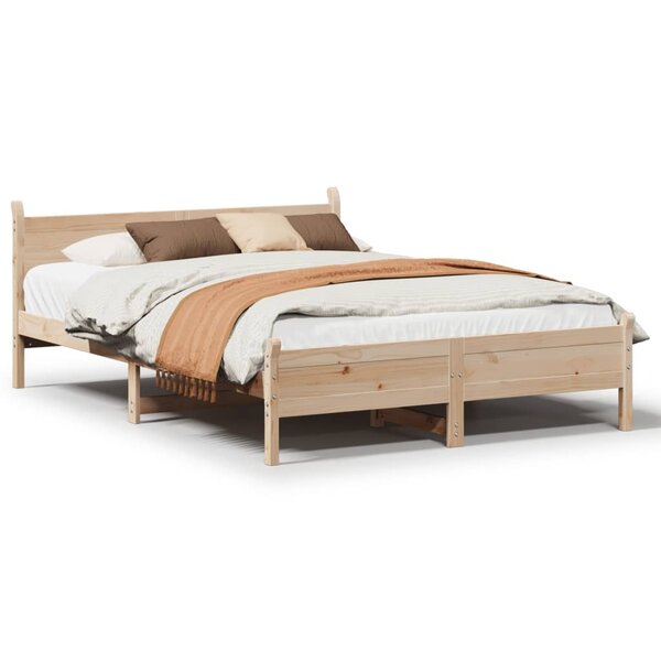 vidaXL Cadre de lit sans matelas 150x200 cm bois de pin massif