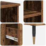 vidaXL Haut Armoire Bois Ancien 40 x 36 x 110 cm Bois d'ingénierie