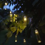 Luxform lampes de fête de jardin led solaires 14 pièces gordo transparent