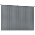 vidaXL Abri de jardin Gris 195x198x159 cm Acier galvanisé