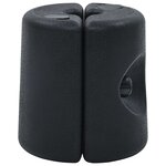 vidaXL Poids de tonnelle 4 Pièces PE Noir