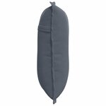 vidaXL Coussin de Dos Gris foncé 50 x 45 cm Tissu en velours côtelé