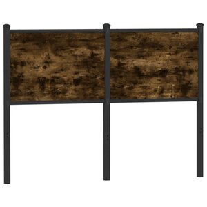 vidaXL Tête de lit de remplacement chêne fumé 120 cm bois d'ingénierie et acier
