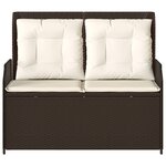 vidaXL Banc de jardin Marron polyrotin
