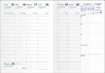 Agenda randonnée couv plast grainée noir 9 x 12 5 cm quovadis