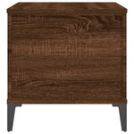 vidaXL Table basse Chêne marron 60x44 5x45 cm Bois d'ingénierie
