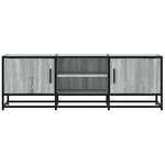 vidaXL Meuble TV sonoma gris 120x35x41 cm bois d'ingénierie et métal