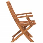 vidaXL Chaises de jardin pliantes lot de 8 57x66x95 cm bois d'acacia