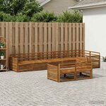 vidaXL Ensemble de canapés d'extérieur 8 Pièces Naturel