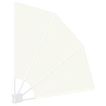 vidaXL Écran de confidentialité pour balcon Crème 115 x 115 cm tissu