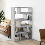 vidaXL Bibliothèque sonoma gris 100x33x156 5 cm bois d'ingénierie