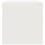 vidaXL Classeur blanc 90x40x40 cm acier