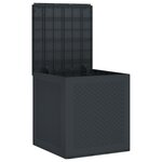 vidaXL Boîte de Rangement Anthracite 55x53x57 cm PP