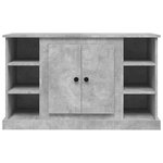 vidaXL Buffet Gris béton 100x35 5x60 cm Bois d'ingénierie