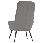 vidaXL Chaise de relaxation Gris clair Velours