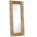 vidaXL Miroir Bois massif de manguier 50 x 110 cm