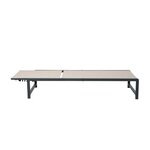 Bain de soleil aluminium Anthracite/Marron