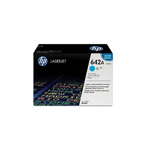 Toner Laser Original N° 642A CB401A 7500 Pages Cyan HP