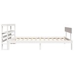 vidaXL Cadre de lit sans matelas blanc 100x200 cm bois de pin massif