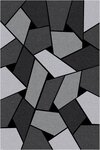 Tapis de salon Géométrique 160 x 230 cm - Gris