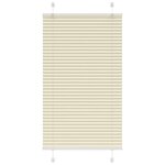 vidaXL Store plissé crème 75x150 cm largeur du tissu 74 4 cm polyester