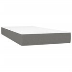 vidaXL Sommier à lattes de lit avec matelas et LED Gris foncé 80x200cm