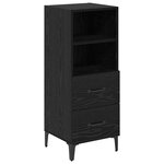 vidaXL Buffet Chêne noir 34 x 34 5 x 90 cm Bois d'ingénierie