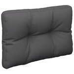 vidaXL Coussins de palette 2 Pièces anthracite tissu