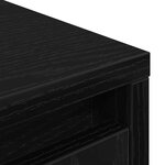 vidaXL Armoire avec tiroir chêne noir 55 5x34x119 5 cm bois ingénierie