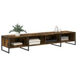 vidaXL Meuble TV Chêne Fumé 170 5 x 36 x 30 5 cm Bois d'ingénierie
