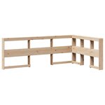 vidaXL Lit bibliothèque sans matelas 120x190 cm bois de pin massif