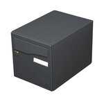 Boîte aux lettres Préface 1 porte noir sablé ral 2100 ms