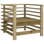 vidaXL Salon de jardin 7 Pièces bois de pin imprégné