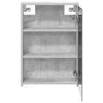 vidaXL Armoire Miroir de Salle de Bain Gris béton 43 x 16 x 62.5 cm