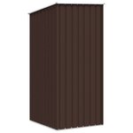vidaXL Abri de jardin Marrron 87x98x159 cm Acier galvanisé