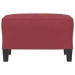 vidaXL Repose-pied Rouge bordeaux 60x50x41 cm Similicuir