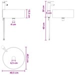 vidaXL Meuble de lavabo mural Sonoma gris 49 x 44 5 x 65 5 cm