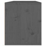 vidaXL Armoires murales 2 Pièces Gris 45x30x35 cm Bois de pin massif