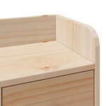 vidaXL Lit bibliothèque sans matelas 100x200 cm bois massif de pin