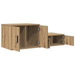Meuble de rangement vidaXL en chêne  118x41x40 cm  en bois aggloméré