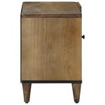 vidaXL Meuble TV Marron 80 x 31 5 x 46 cm Bois de mangue massif