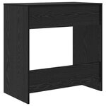 vidaXL Bureau d'ordinateur Chêne noir Panneau de particules Compact